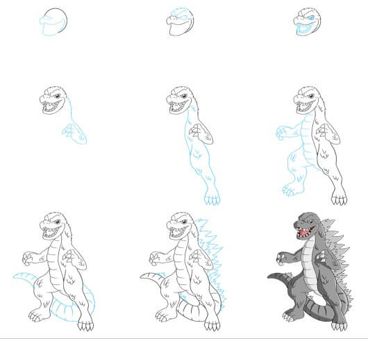 Godzilla idea (17) Drawing Ideas