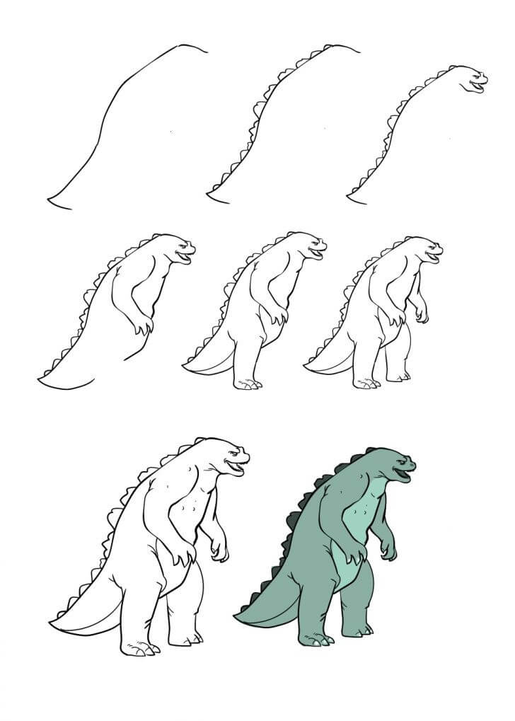 Godzilla idea (9) Drawing Ideas
