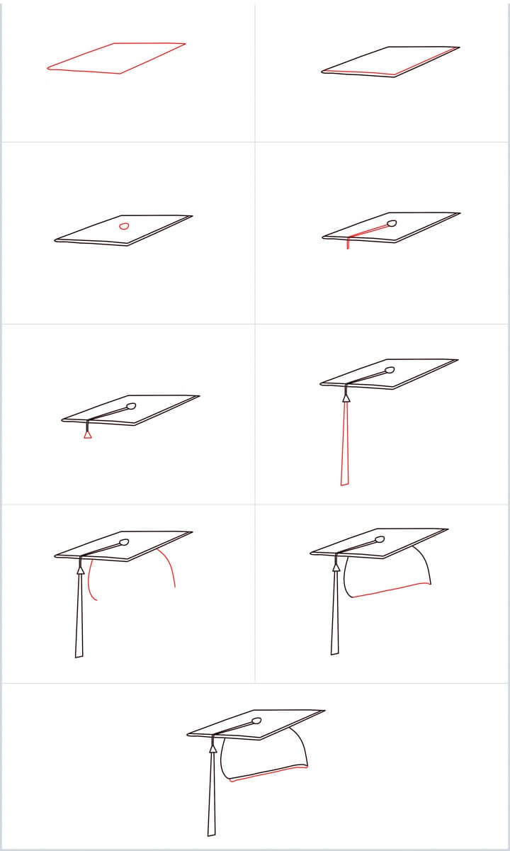 How to draw Graduation cap idea (13)