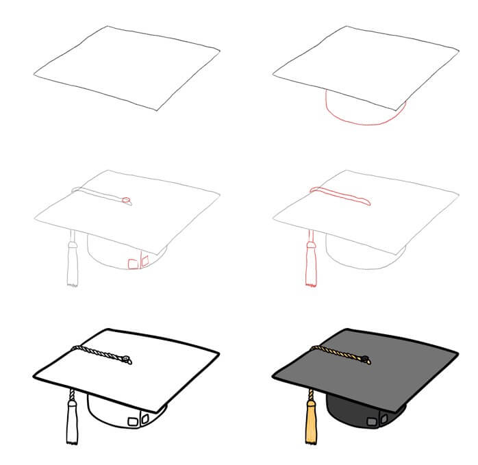 How to draw Graduation cap idea (18)