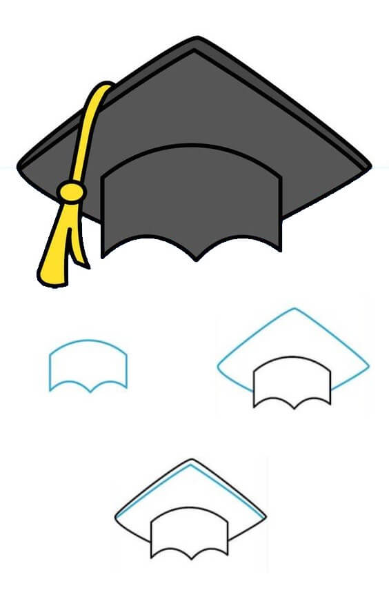 How to draw Graduation cap idea (9)