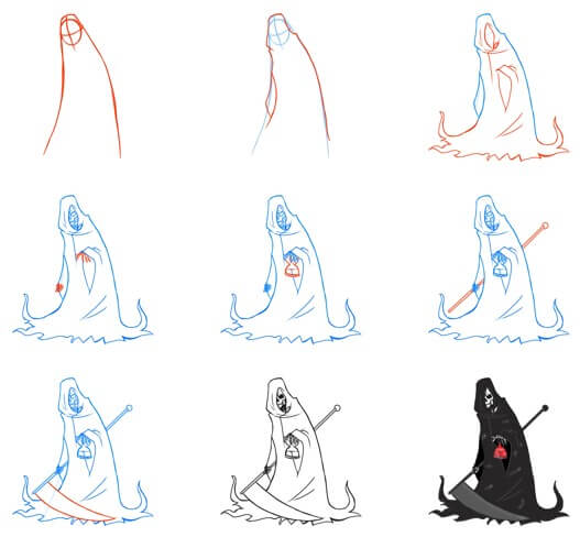 Grim reaper idea (5) Drawing Ideas