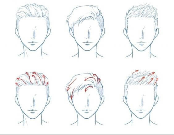 How to draw Hair idea (10)