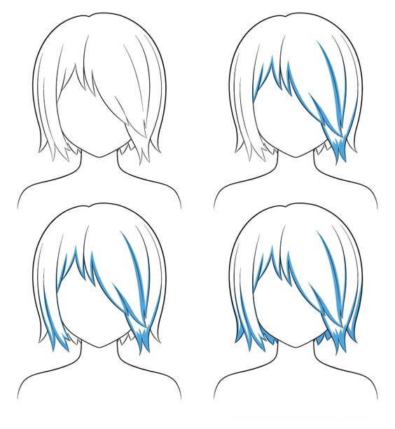 Hair idea (19) Drawing Ideas
