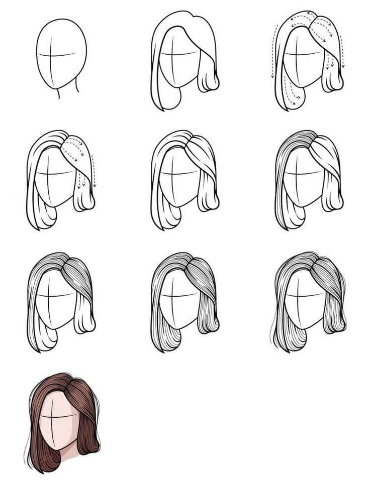 Hair idea (22) Drawing Ideas