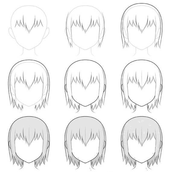 Hair idea (24) Drawing Ideas