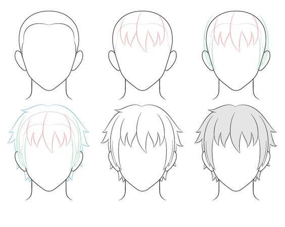 How to draw Hair idea (30)