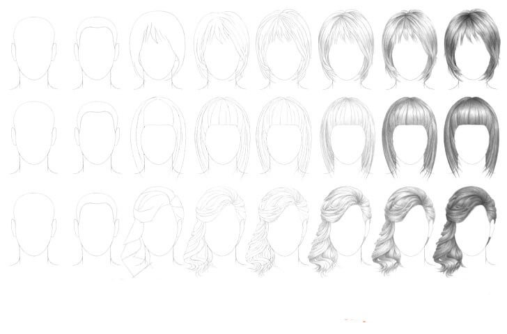 Hair idea (31) Drawing Ideas