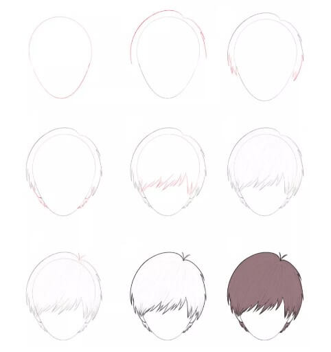 How to draw Hair idea (33)