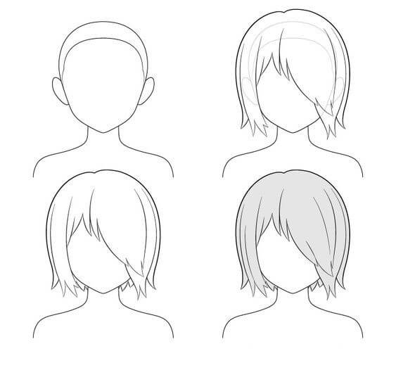 Hair idea (4) Drawing Ideas