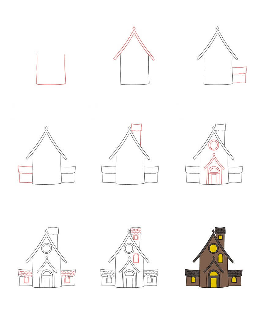Haunted House idea (14) Drawing Ideas