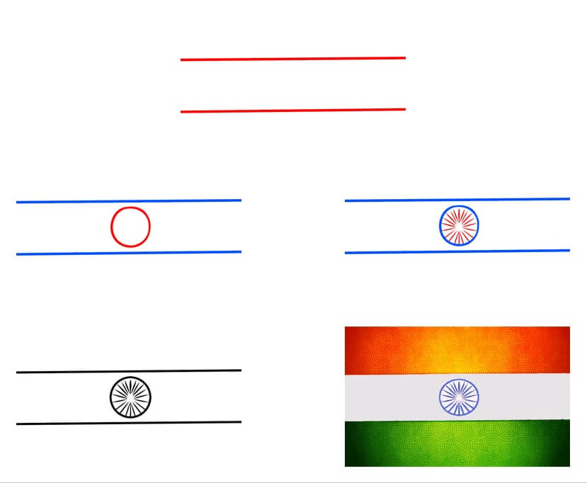 India flag idea (4) Drawing Ideas