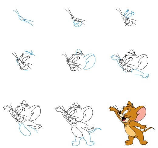 Jerry mouse Drawing Ideas