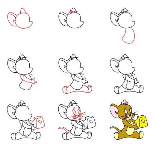 Jerry mouse idea (6) Drawing Ideas