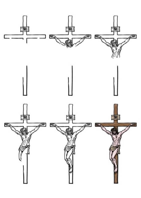 Jesus is on the cross (1) Drawing Ideas