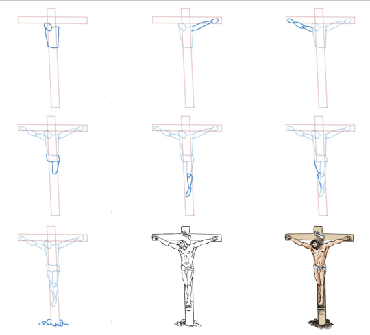 Jesus is on the cross (5) Drawing Ideas