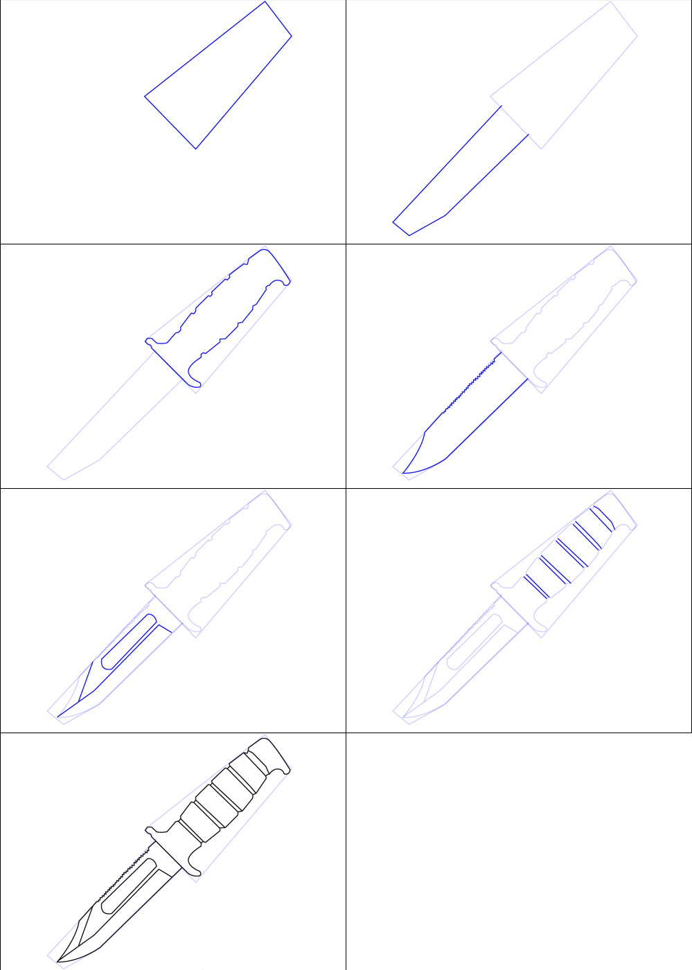 Knife in game idea (10) Drawing Ideas