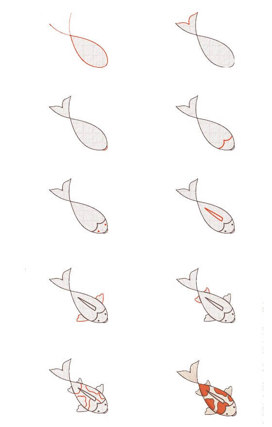 Koi fish idea (2) Drawing Ideas