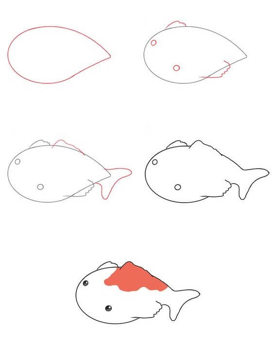 Koi fish idea (23) Drawing Ideas