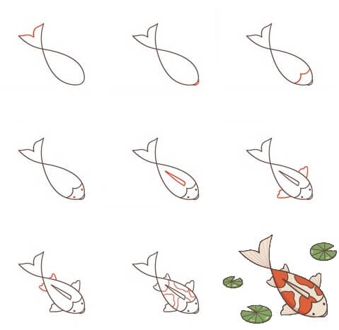 Koi fish idea (5) Drawing Ideas