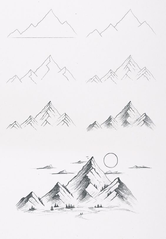 Landscape idea (10) Drawing Ideas