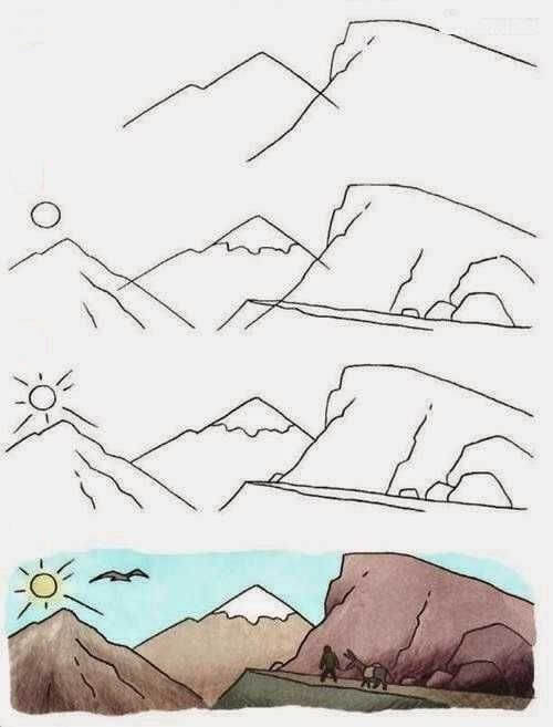 How to draw Landscape idea (13)