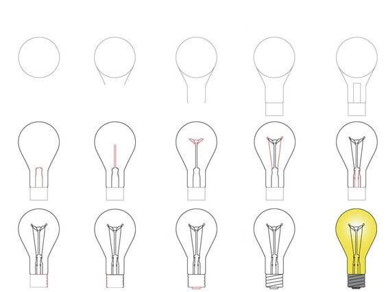 Light bulb idea (1) Drawing Ideas