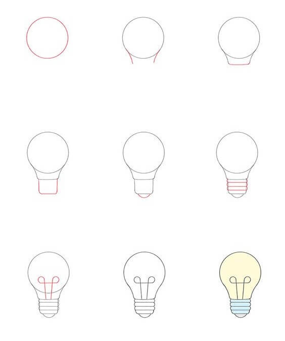 Light bulb idea (13) Drawing Ideas