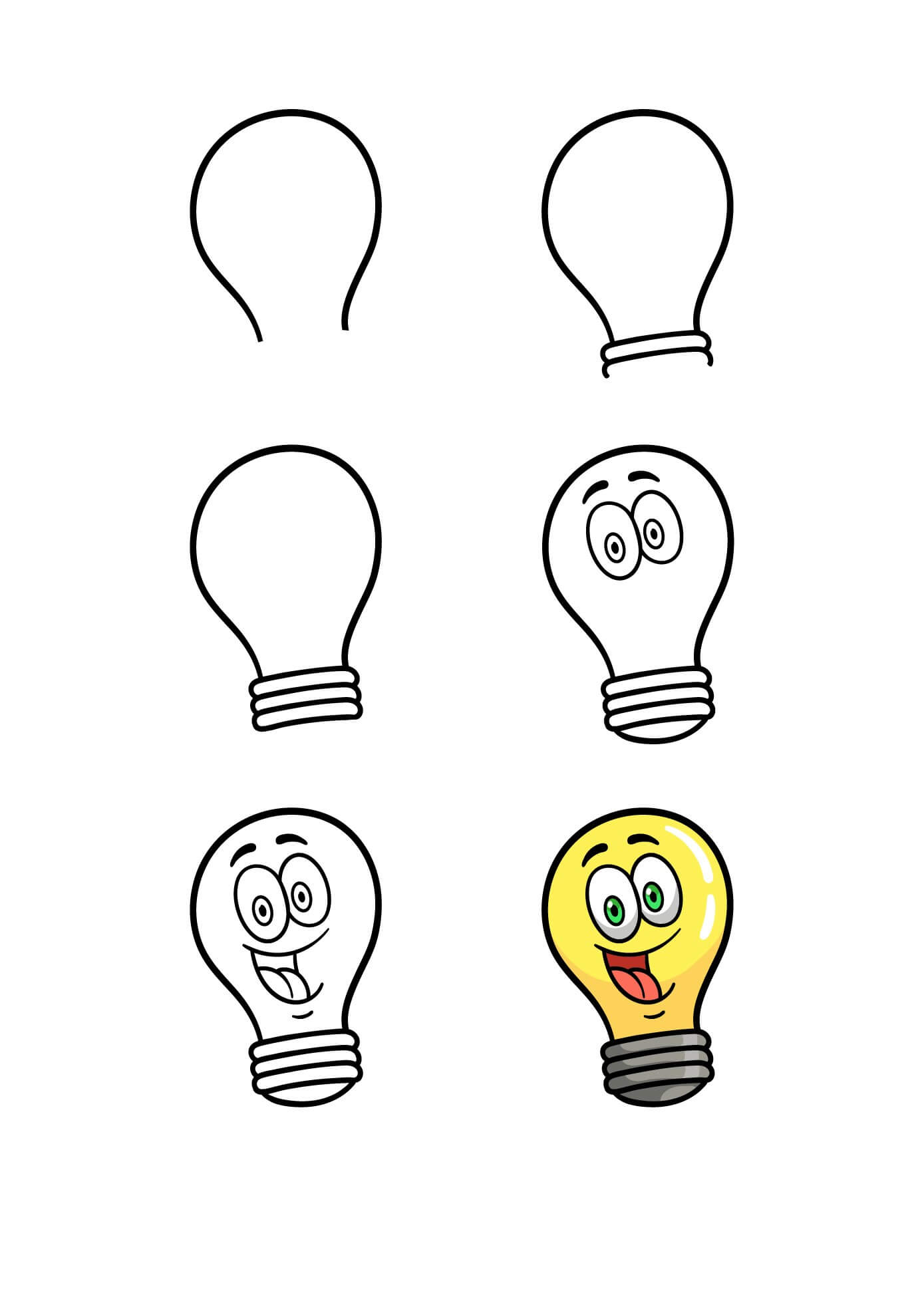 Light bulb idea (15) Drawing Ideas