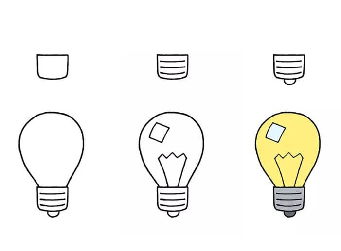 Light bulb idea (16) Drawing Ideas