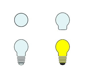 How to draw Light bulb idea (19)