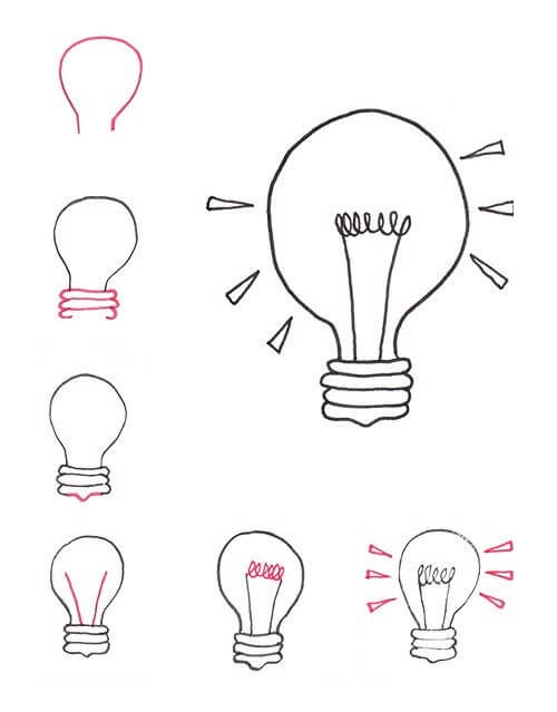 Light bulb idea (2) Drawing Ideas