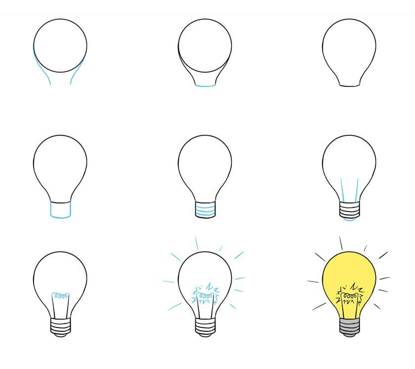 Light bulb Drawing Ideas