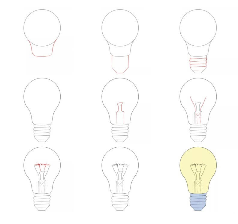 Light bulb idea (22) Drawing Ideas