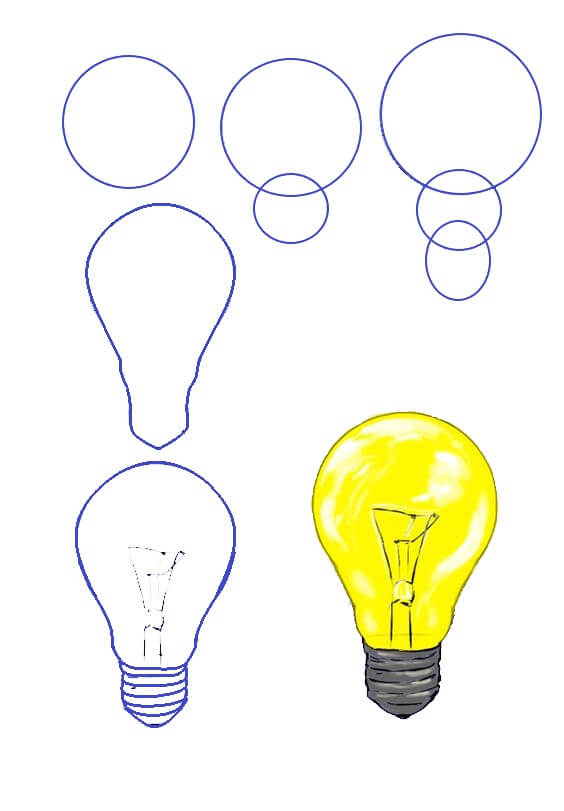 Light bulb idea (3) Drawing Ideas