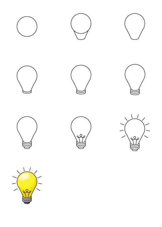 Light bulb idea (7) Drawing Ideas