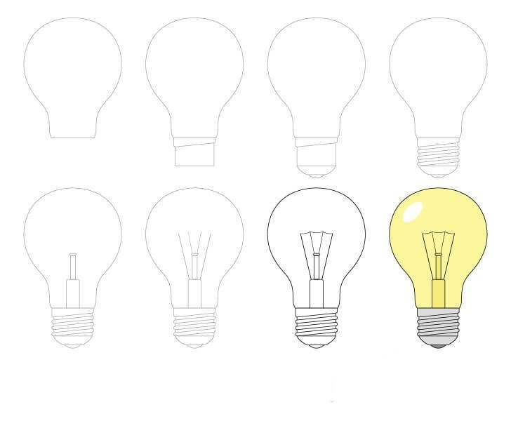 Light bulb idea (8) Drawing Ideas