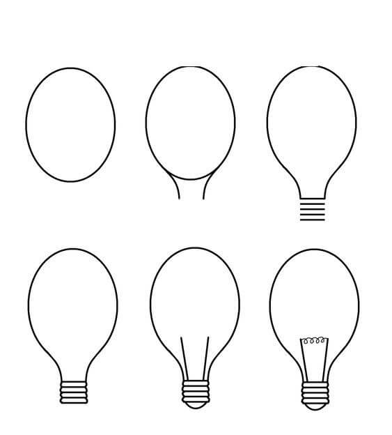 Light bulb idea (9) Drawing Ideas