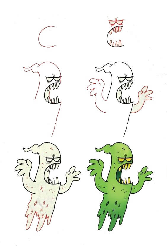 Monsters idea (36) Drawing Ideas