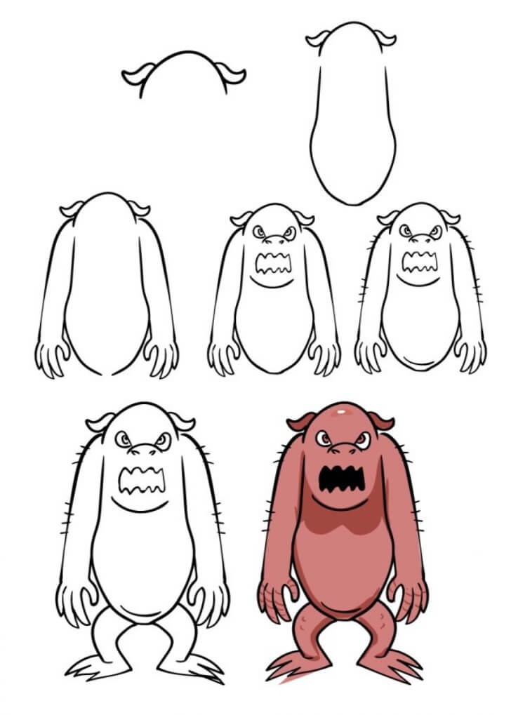 Monsters idea (39) Drawing Ideas