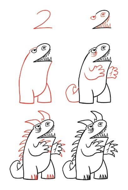 Monsters idea (40) Drawing Ideas
