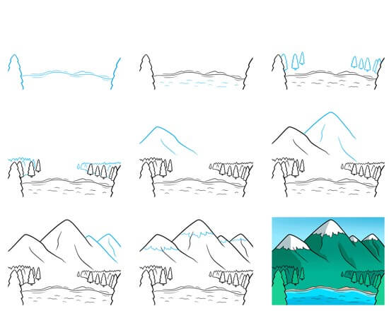 Mountain Drawing Ideas