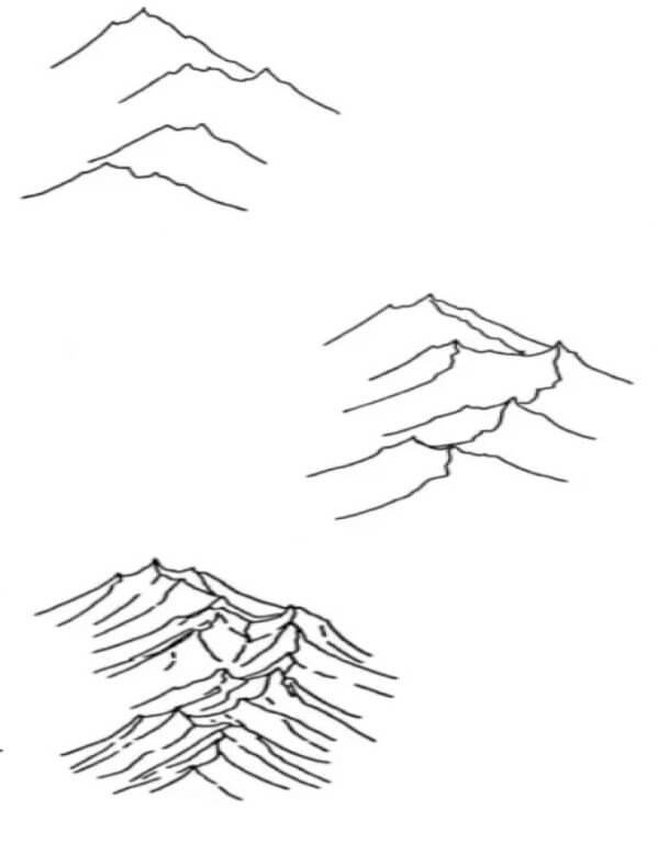 Mountains idea (19) Drawing Ideas