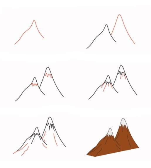 Mountains idea (20) Drawing Ideas