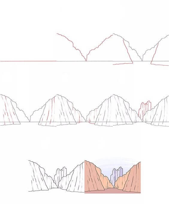 Mountains idea (3) Drawing Ideas