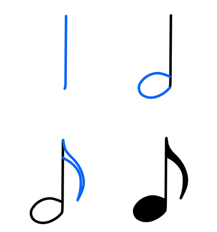 Musical notes idea (16) Drawing Ideas