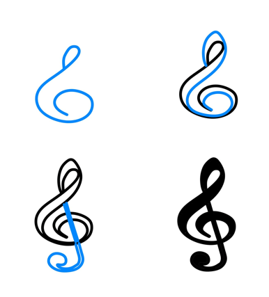 Musical notes idea (2) Drawing Ideas