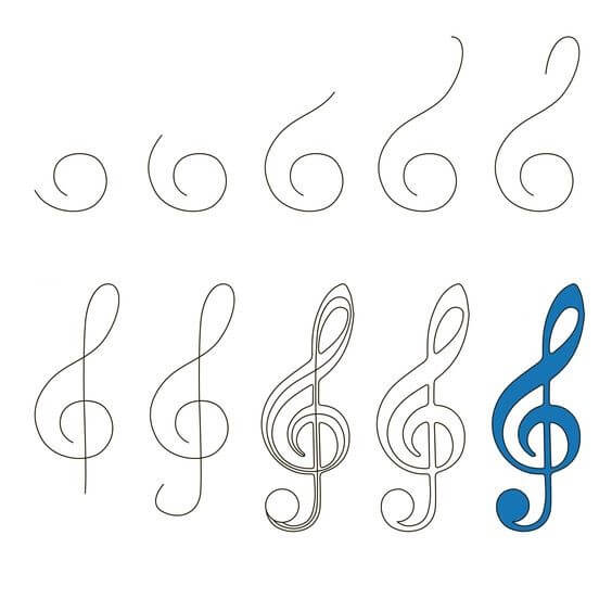 Musical notes idea (4) Drawing Ideas