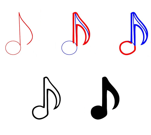 Musical notes idea (9) Drawing Ideas
