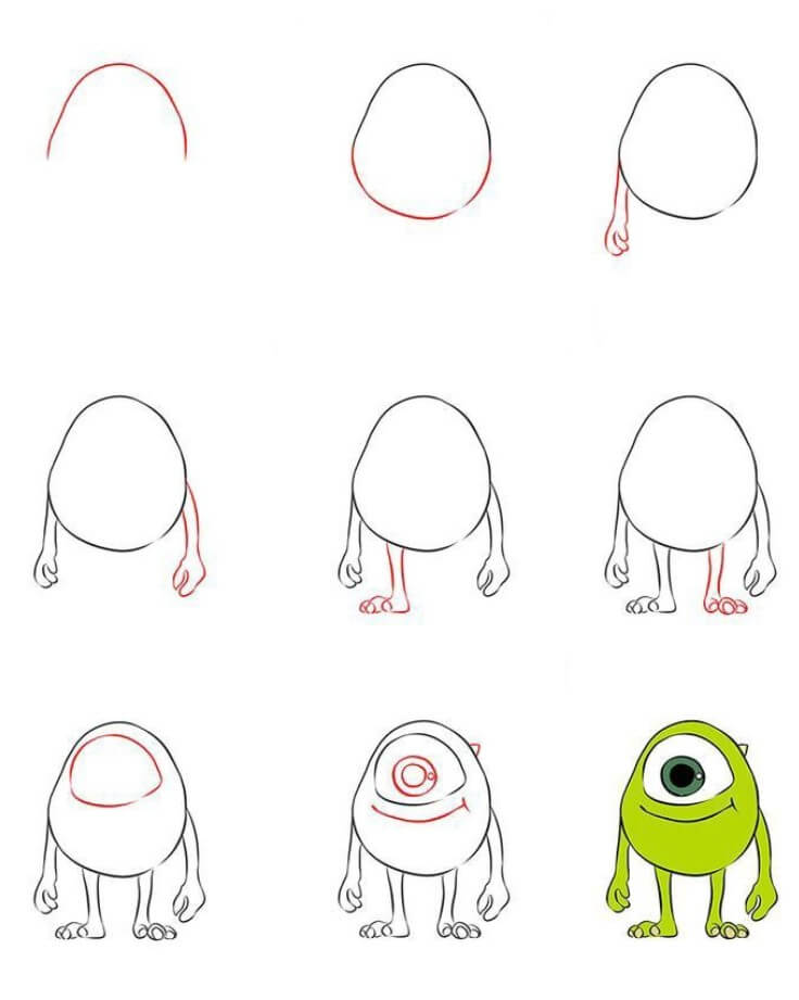 One-eyed monster (2) Drawing Ideas